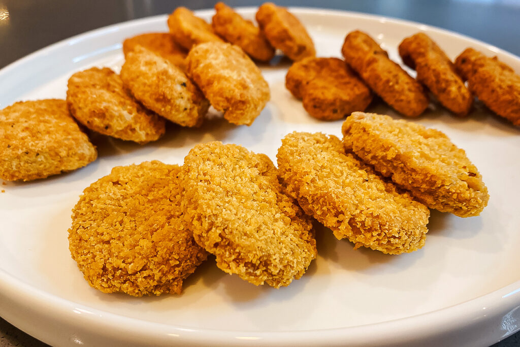 The food is impossible to prepare for plant-based chicken nuggets with the first sense of next week
