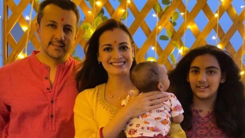 Dia Mirza shows a glimpse of her four-month-old baby Avyaan Azaad via Instagram
