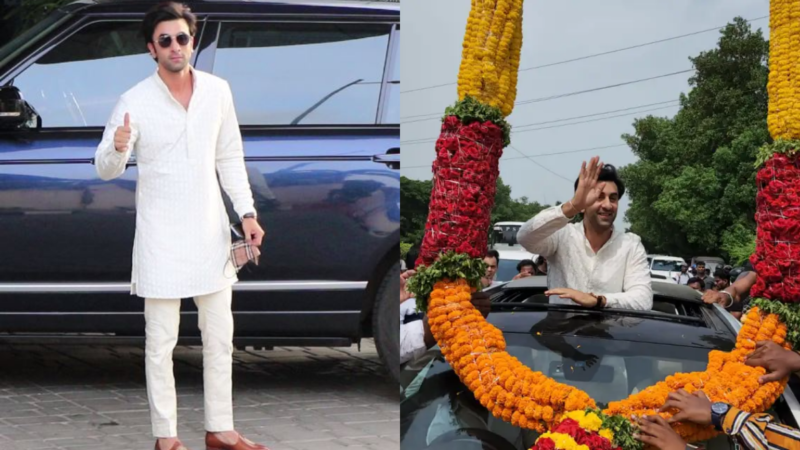 Alia Bhatt flaunts hubby Ranbir Kapoor’s traditional look, as he heads to Visakhapatnam for promotions of ‘Brahmastra’